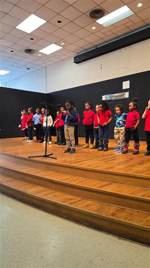 students performing a MLK tribute